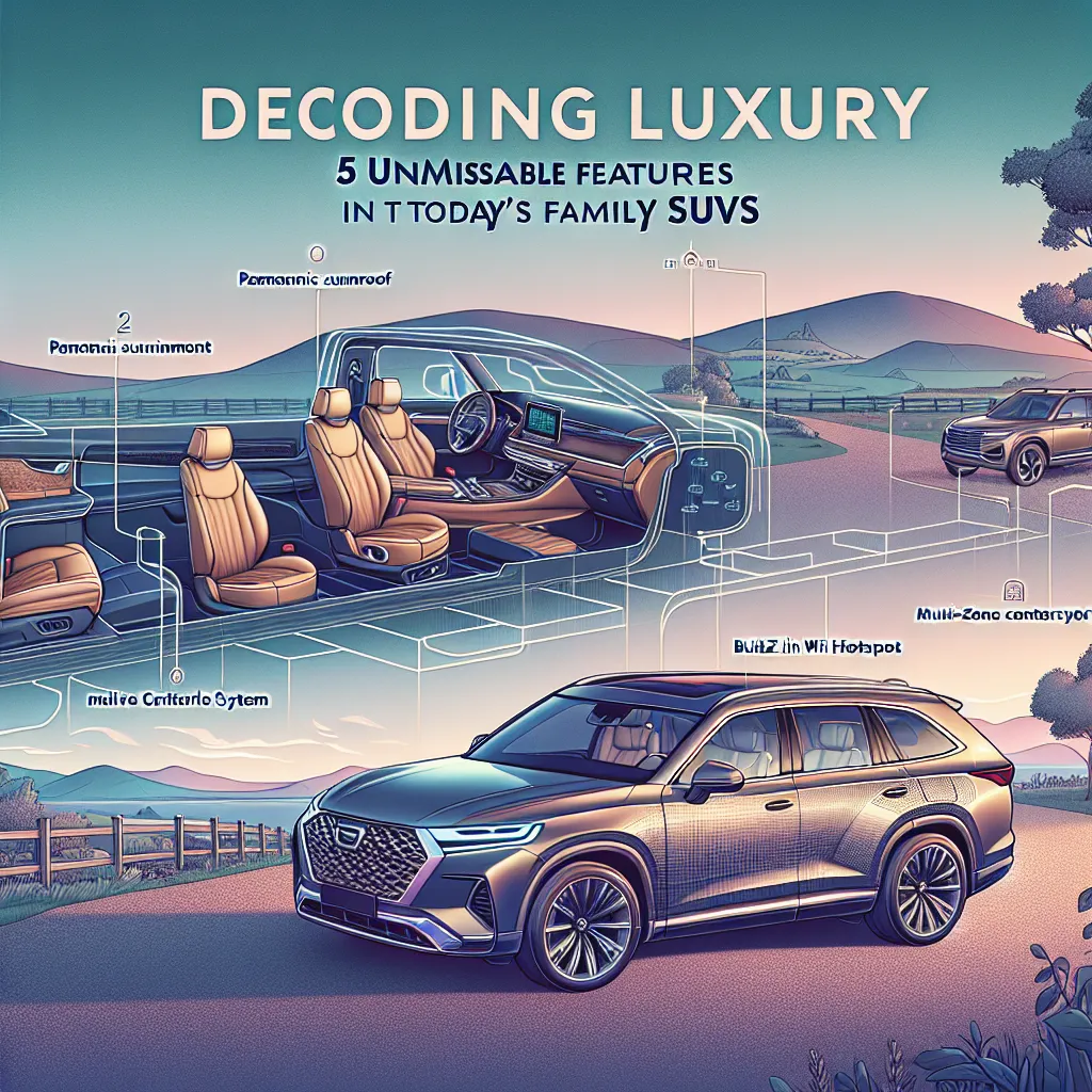 Decoding Luxury: 5 Unmissable Features in Today's Premium Family SUVs