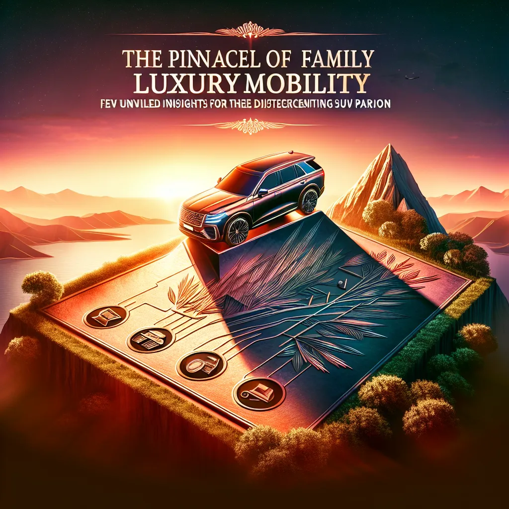 The Pinnacle of Family Luxury Mobility: Five Unveiled Insights for the Discerning SUV Patron