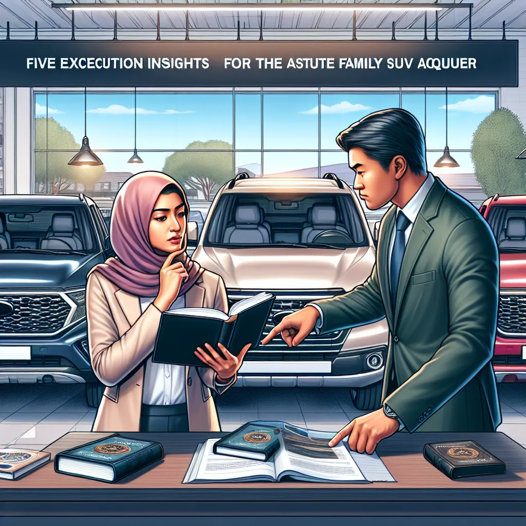 Mastering the Art of Discernment: Five Exceptional Insights for the Astute Family SUV Acquirer