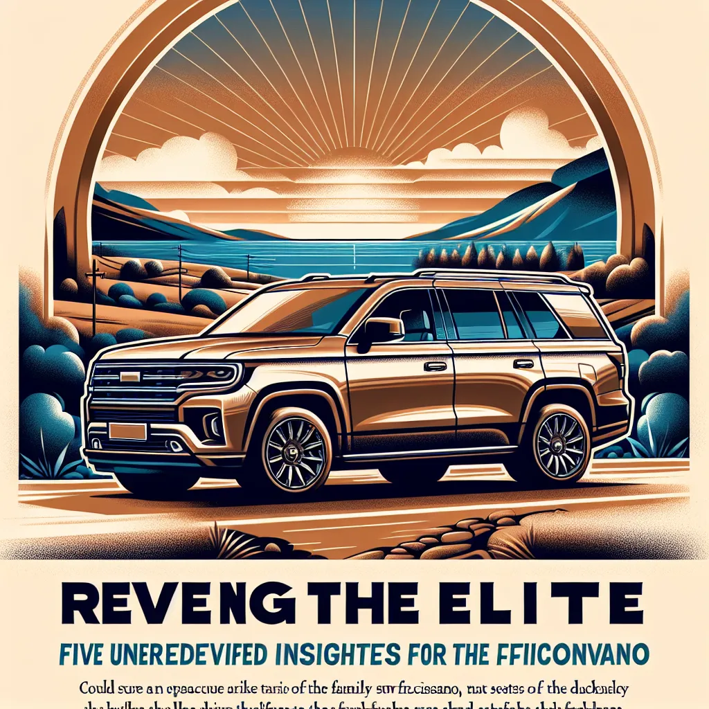 Revealing the Elite: Five Unforeseen Insights for the Family SUV Aficionado