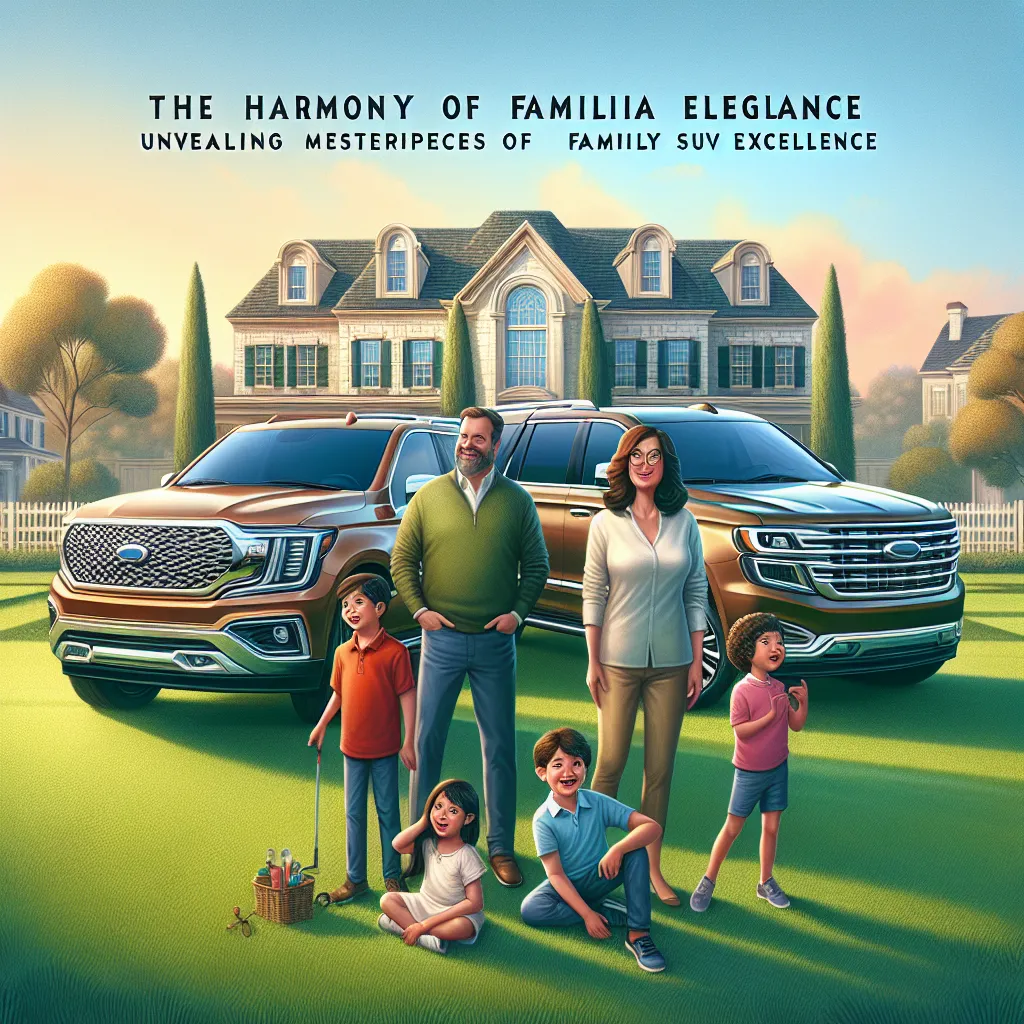 The Harmony of Familial Elegance: Unveiling Five Masterpieces of Family SUV Excellence