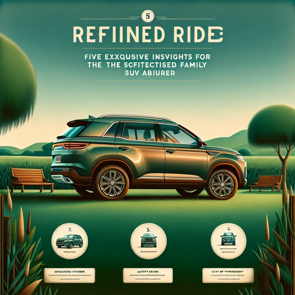 Refined Rides: Five Exquisite Insights for the Sophisticated Family SUV Admirer
