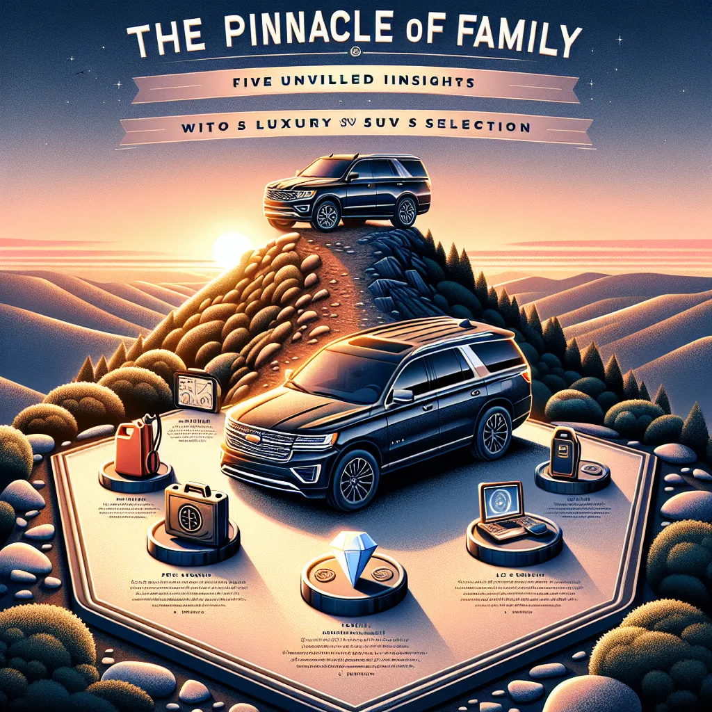The Pinnacle of Family Expedition: Five Unveiled Insights Into Luxury SUV Selection