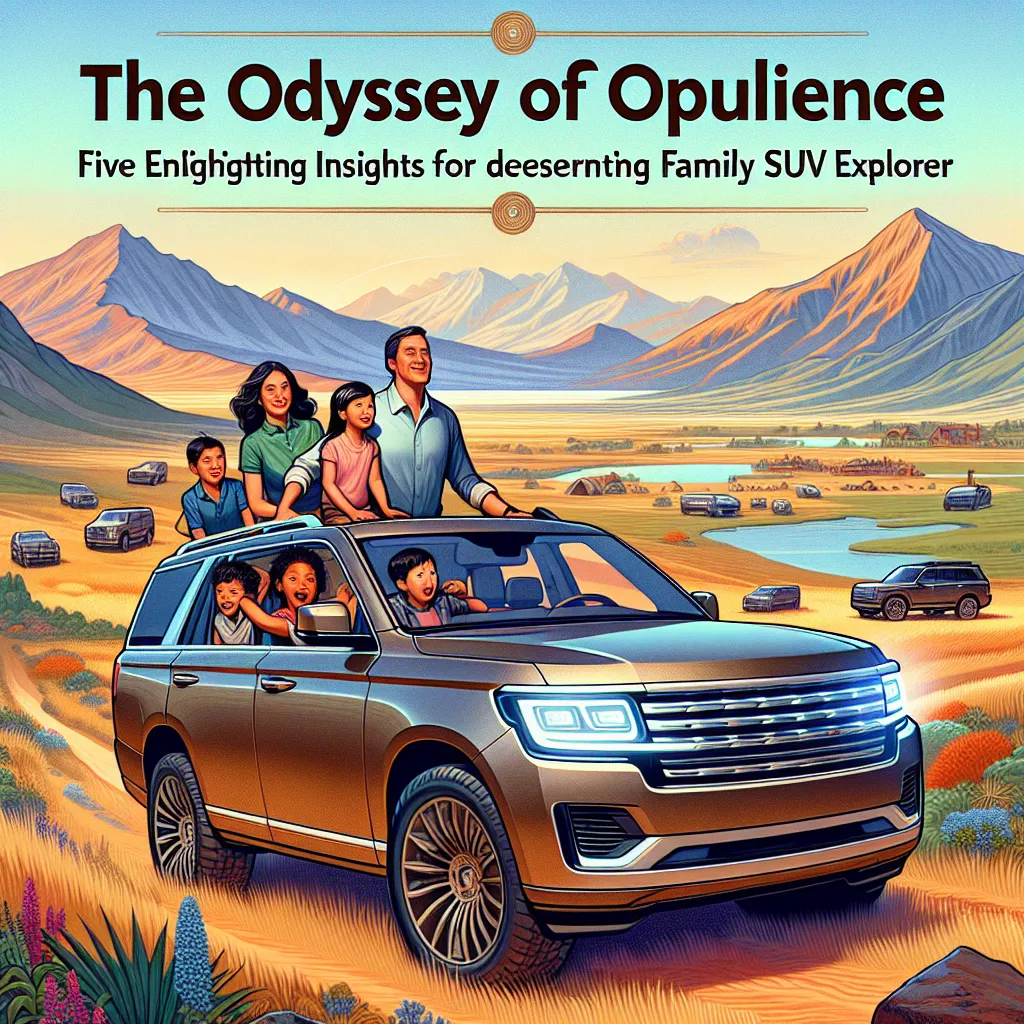 The Odyssey of Opulence: Five Enlightening Insights for the Discerning Family SUV Explorer