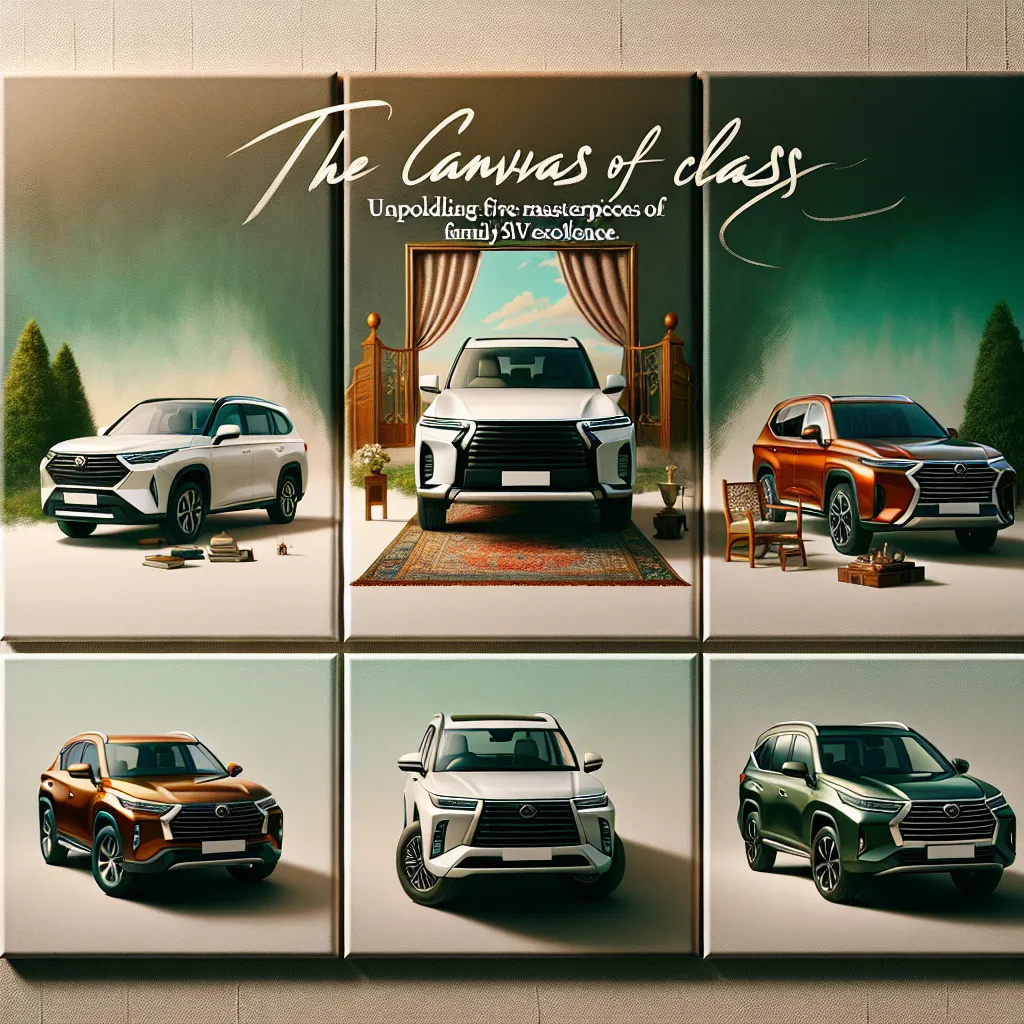 The Canvas of Class: Unfolding Five Masterpieces of Family SUV Excellence