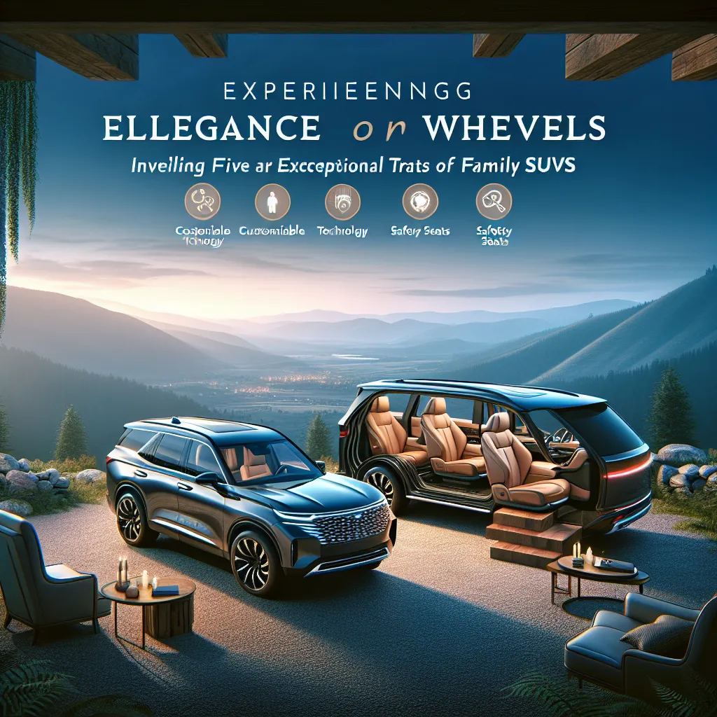 Experiencing Elegance on Wheels: Unveiling Five Exceptional Traits of Family SUVs