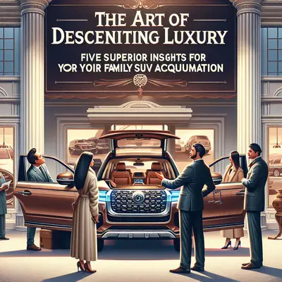 The Art of Discerning Luxury: Five Superior Insights for Your Family SUV Acquisition